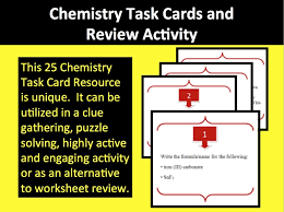 chemistry task cards and review activity teach with fergy