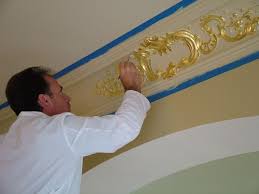 Gold Leaf Blue Line Studios Molding Ceiling Diy Crown Molding Ceiling Crown Molding