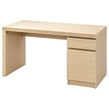 Malm Bureau Plaque Chene Blanchi 140x65 Cm Ikea In 2020 Ikea Ikea Malm Desk Home Desk