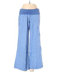 Details About Old Navy Women Blue Linen Pants Sm Petite