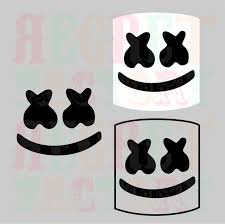 Did you know that behind. Marshmello Head Helmet Svg Digital Printable Download Free Stencils Download Printables Svg