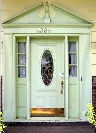 In particular, our front door has experienced a major upgrade… from a dreary dark green to a soft mint. Mint Green Front Door And Frame Tur Offnen Offne Turen