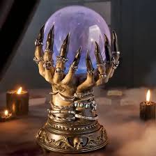 Grandin Road Just Dropped Their Halloween Line And We Are So Excited Celestial Crystal Crystal Ball Witchy Decor