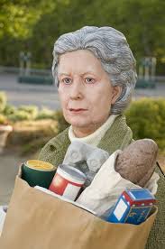 Sculpture of an Elderly Woman Called Editorial Photo