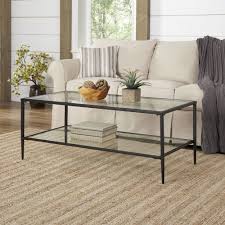 Birch Lane Coffee Tables And End Tables Birch Lane Harlan Double Shelf Coffee Table Coffee Table Rectangle Coffee Table Rectangle Glass Coffee Table