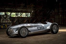 Infiniti Prototype 9 Concept The Old New Perspective In Retro Faced Electric Car Roadsters Electric Car Concept Electric Car Design