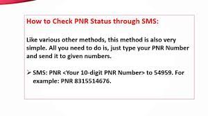 How To Check Pnr Status Through Sms - Youtube