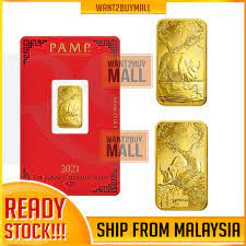 Lunar Year Gold Bar Hot Selling 2021 Pamp Suisse Lunar Ox 5 Gram Emas Gold Bar 9999 Fine Gold Bar Bullion Bar Sealed Assay Card