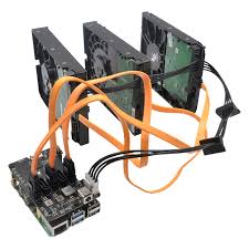 Geekworm X1009 PCIe to 5-Port SATA Shield for Raspberry Pi 5 (Not Support Boot from HDD/SSD) R133379