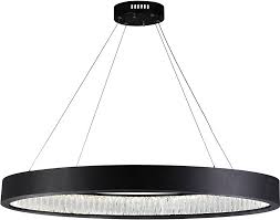 Cwi 1040p42 101 O Rosalina Matte Black Led 42 Drum Pendant Light Cwi 1040p42 101 O