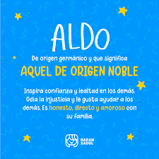 Significado Del Nombre Aldo