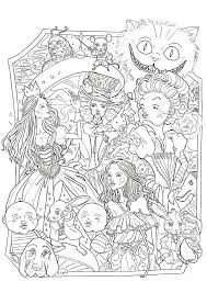 Printable coloring pages of alice, dinah and the caterpillar from disney's alice in wonderland. Pin On Colouring Pages