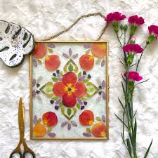 Designed for hyacinths and other hydroponic plants out of heavy clear glass. Diy Pressed Flower Art In A Floating Frame Anna Grunduls Design