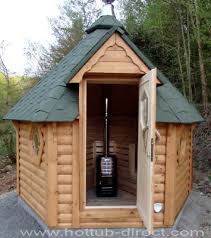 Sauna Cabin 7m Saunahaus Grill Cabin Is Comfortable For 8 10 People Grill Cabin Set Includes The Thickness Of The Wall I Sauna House Sauna Room Sauna Design