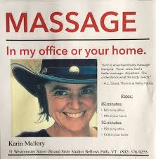 Karin Mallory, Certified Massage Therapist