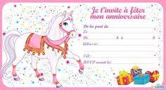 Invitation Anniversaire Le Cheval De La Princesse Invitation Anniversaire A Imprimer Invitation Anniversaire Carte Invitation Anniversaire