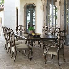 Kitchen & dining room sets /. Bernhardt Villa Medici 9 Piece Dining Set With Splat Back Chairs Traditional Dining Room Miami By Baer S Furniture Houzz