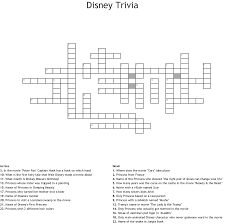 Free printable movie crossword puzzles for kids cartoon … Disney Quiz For 7 Year Olds