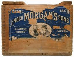 SAPOLIO ENOCH MORGAN'S SONS, NY INK STMPED/PAPER LBLD SM WD BOX ADVRT SOAP  CRATE