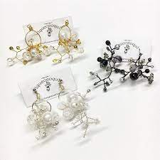 ウソツキイクコ これ作るん指痛いから3点だけ iqucocoqu イクココク イクコ国 ハンドメイド ハンドメイド アクセサリー ワイヤー ワイヤークラフト ワイヤーアクセサリー ワイヤーアートアクセサリー キレ ピアス デザイン ビーズ