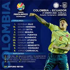 Mena 9' (assist by x. Resumen Colombia 4 0 Ecuador Preolimpico Sub 23 2020 27 04 2021 Vavel Colombia