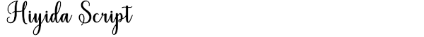 Hiyida free script font designed by julian smith. Hiyida Script Font Download