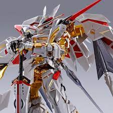 The distinctive gundam astray gold frame amatsu mina from gundam seed astray features beautifully reproduced exterior textures, and the maga no ikutachi on its back can be expanded and retracted. Metal Build Gundam Astray Gold Frame Amatsu Hana Version Hana Release Info Gundam Kits Collection News And Reviews