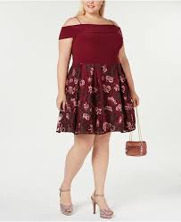 Trendy Plus Size Off The Shoulder Dress