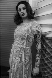 Cathedral veil with fit and flare wedding dress. Modern Vintage Gatsby Style Wedding Dress Labyrinth Lucy Can T Dance