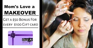 Why not treat mom to a makeover! maybe some permanent eyebrows, a spray tan  or a new hairstyle. Whatever you think she might like give her the option  to choose with a