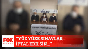 Bu imza kampanyasını başlatma sebebim lise sınavlarının iptal olması içindir. Yuz Yuze Sinavlar Iptal Edilsin 24 Aralik 2020 Selcuk Tepeli Ile Fox Ana Haber Youtube