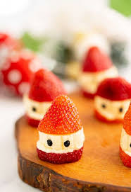 Caprese salad christmas wreath is a festive and healthy appetiser for your christmas table! Healthy Strawberry Santas My Kids Lick The Bowl
