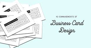 Therefore, it should act as a visual extension of your overall brand design. 10 Commandments Of Business Card Design Creative Market Blog