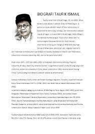 Doc Biografi Taufik Ismail Warda Af Academia Edu