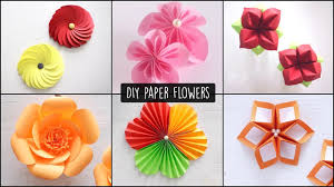 Making this easy origami paper flower is a fun craft for kids too! Diy Paper Flowers Flower Making Handmade Youtube