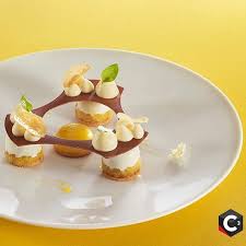 Delicious Yasmina Plated Dessert Made By French Pastry Chef Damien Gendron During The 2016 Valrhona C3 Semi F Desserts Baking And Pastry Fine Dining Desserts