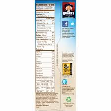 Dec 22, 2017 · the best quaker instant oatmeal packet is… organic instant oatmeal, regular per 1 packet (28 g): Quaker Peaches Cream Instant Oatmeal 12 3 Oz Qfc