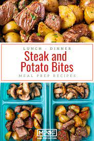 Easy Steak And Potato Bites Meal Prep On Fleek Recipe Easy Meal Prep Lunches Easy Healthy Meal Prep Dinner Meal Prep