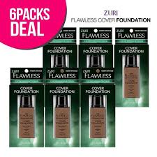 Zuri Flawless Cover Foundation Amber Bronze Pack Of 6