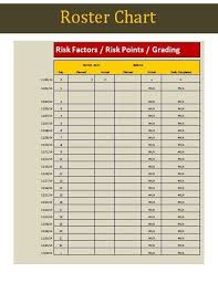 Roster Chart Template Templates Printable Free Templates