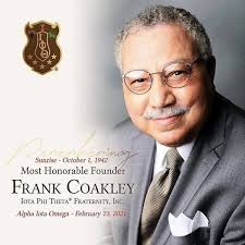 Baltimore loses a committed public servant -** Frank Coakley** transitioned 