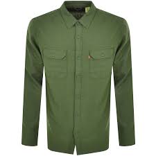 Levis Jackson Worker Long Sleeve Shirt Green Mainline Menswear Sweden