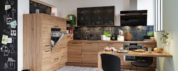 Une belle cuisine en bois enfant permettra d'occuper votre enfant pendant des heures ! Cuisine Moderne Aux Differentes Teintes De Bois Fonce Abacco