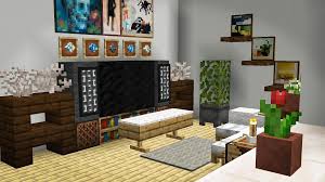 A Bright Living Room Minecraft Minecraft Room Decor Minecraft Interior Design Minecraft Bedroom