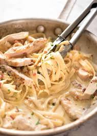 Pat the chicken thighs dry with paper towels. Creamy Chicken And Bacon Pasta Recipetin Eats