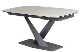 Wisely, you bought a table with a leaf or two to increase its size for these occasions. 2 4m Oval Ceramic Extendable Dining Table With Contemporary Metal Frame