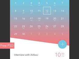 Free Psd Calendar App Calendar App Free Calendar Free Psd