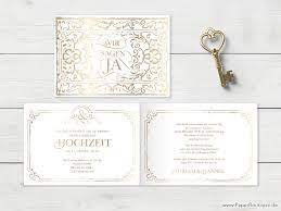 Einladungskarte hochzeit für 30 stk. Hochzeitseinladungen Gold