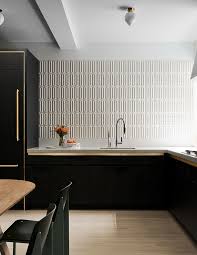 The tiles can be installed across the entire surface, from the top of the counter to the bottom of the cabinets. 80 Black Kitchen Cabinets The Most Creative Designs Ideas Interiorzine