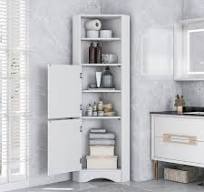 14.96 in. W x 14.96 in. D x 61.02 in. H White Triangle ...